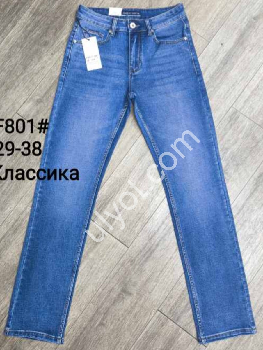 ДЖИНСЫ (29-38) СИНИЙ F801