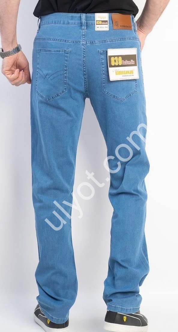 ДЖИНСИ BASANJIU (34-44) СИНІЙ 028-2-12