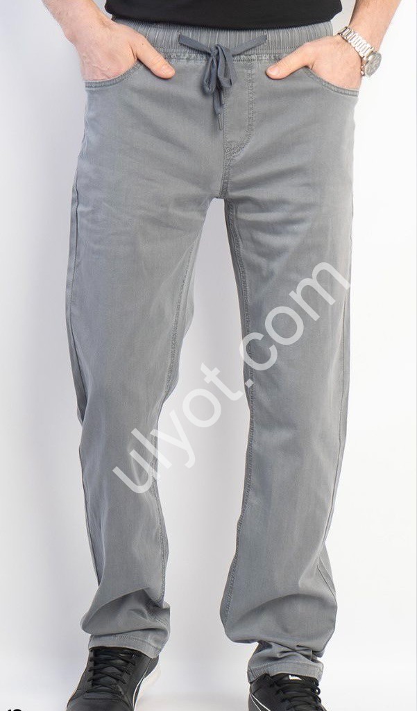 ДЖИНСИ BASANJIU (32-40) СІРИЙ 128-6