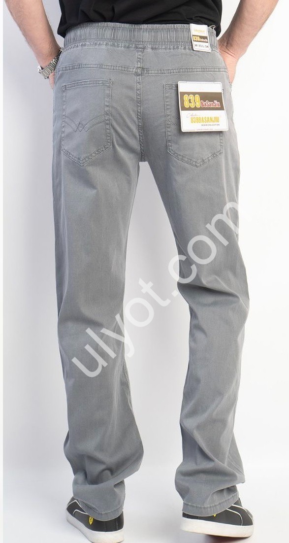 ДЖИНСИ BASANJIU (32-40) СІРИЙ 128-6