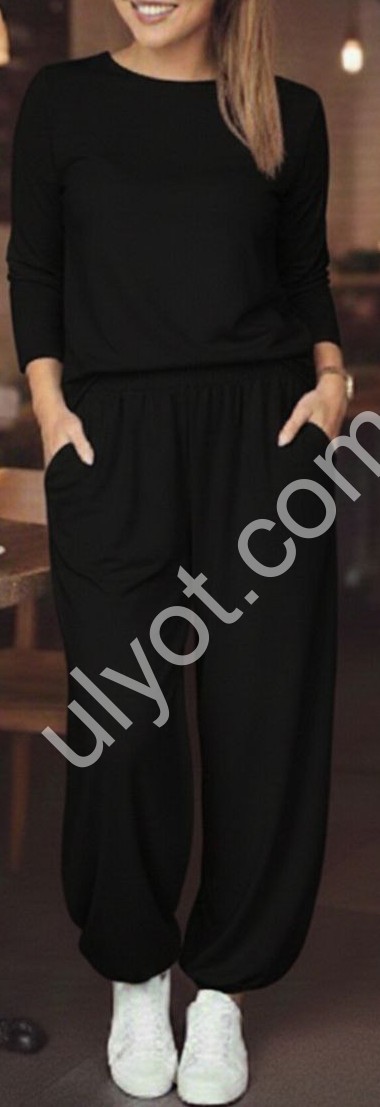 КОСТЮМ (42-48) ЧОРНИЙ 2499