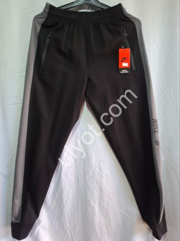 СПОРТ.ШТАНЫ N02 (48-58) МАНЖЕТ ЧЕРНЫЙ 