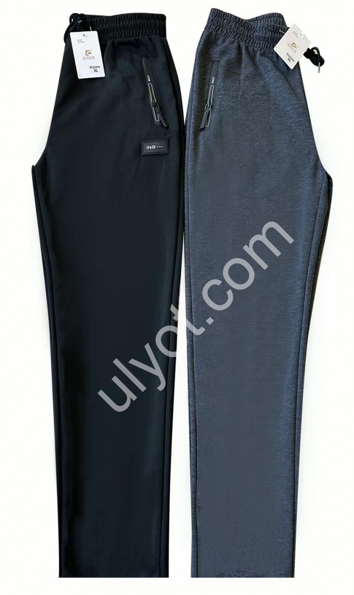 СПОРТ. ШТАНЫ (XL-5XL) ПРЯМЫЕ СЕРЫЙ AL0100