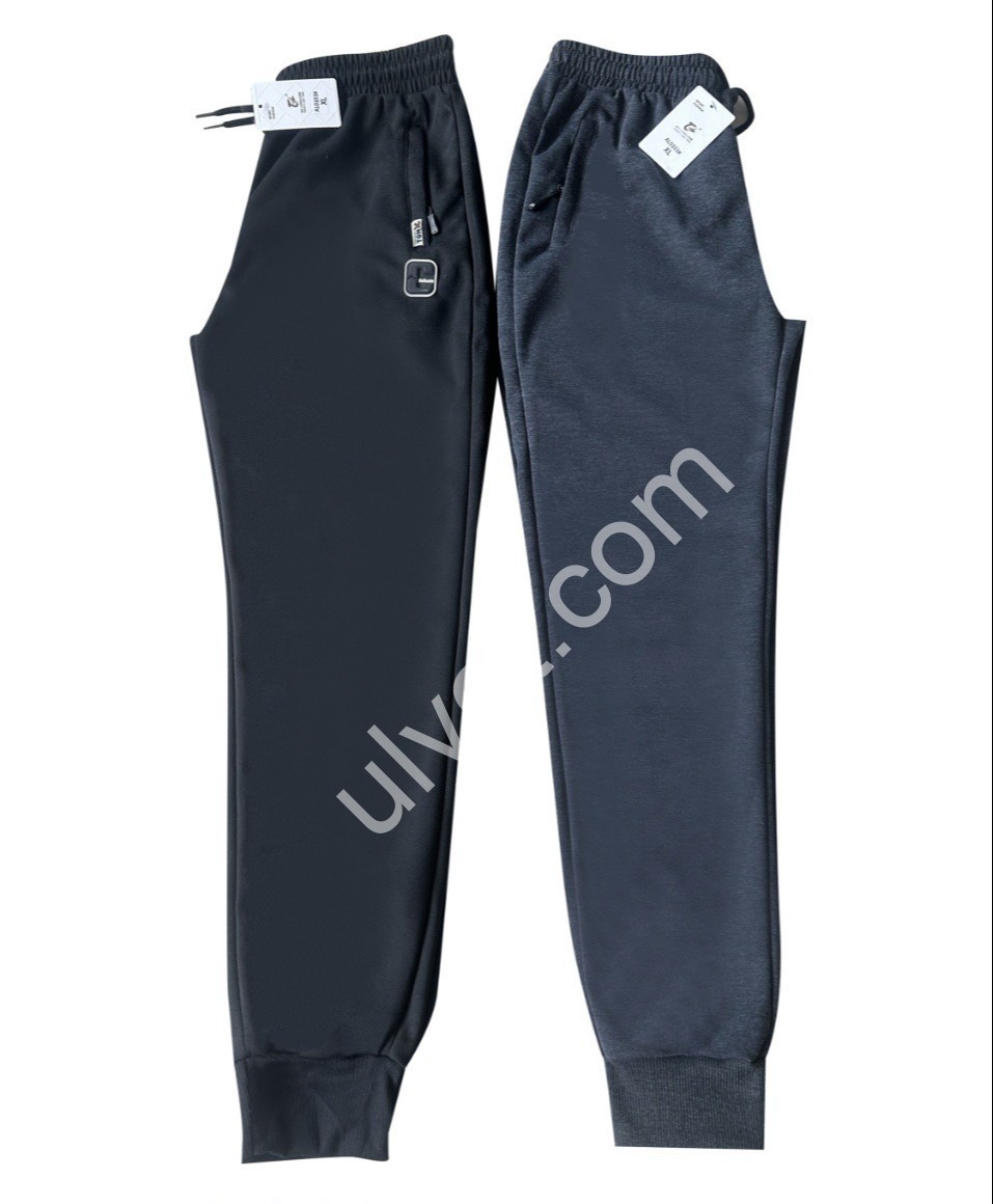 СПОРТ. ШТАНИ (XL-5XL) МАНЖЕТ ЧОРНИЙ AL0103