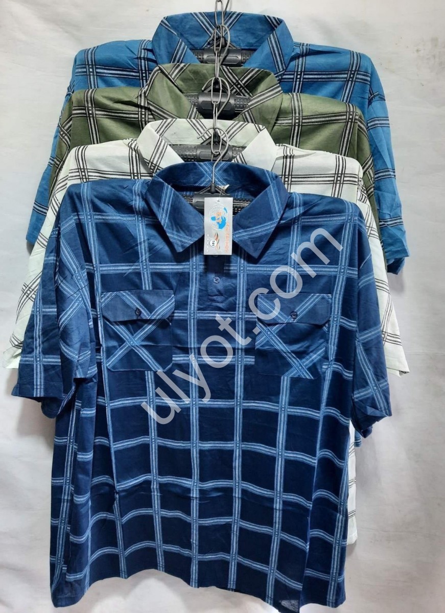 РУБАШКА (5XL-8XL) КЛЕТКА КРУПНАЯ МИКС 