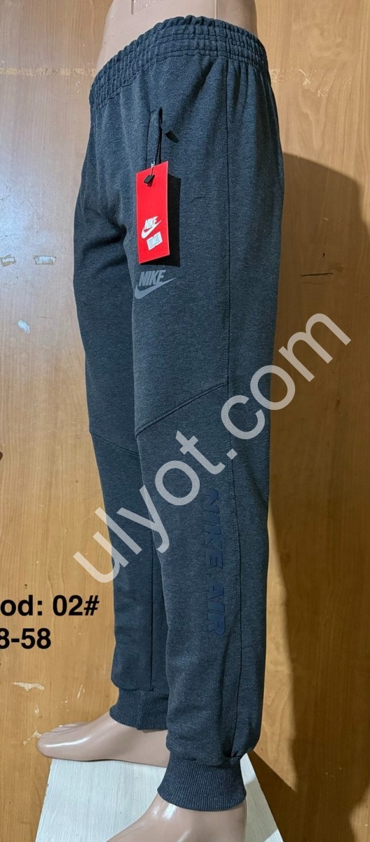 СПОРТ.ШТАНИ N02 (48-58) МАНЖЕТ СІРИЙ МЕЛАНЖ 02