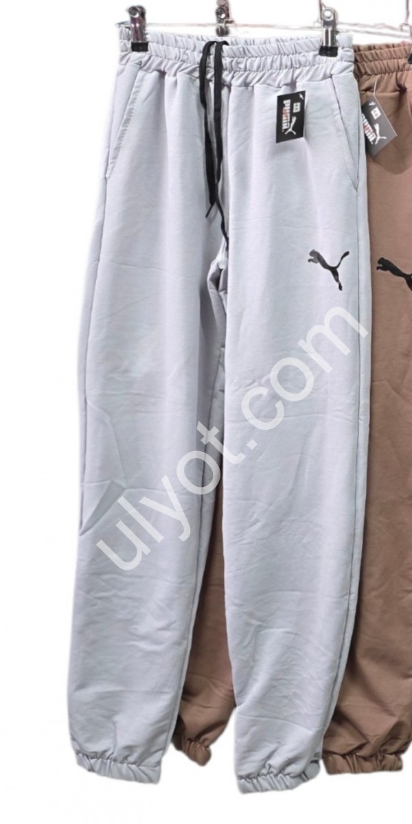 СПОРТ. ШТАНЫ P15 (6-12 ЛЕТ) МАНЖЕТ ЗЕЛЕНЫЙ 