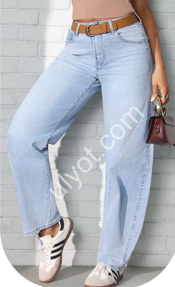 ДЖИНСЫ M.SARA (XS-XL) ГОЛУБОЙ 002-6