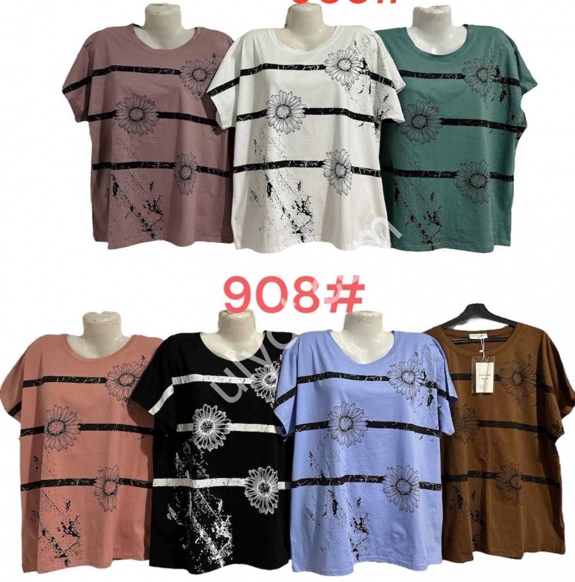 ФУТБОЛКА (ONESIZE 56-60) МИКС 908