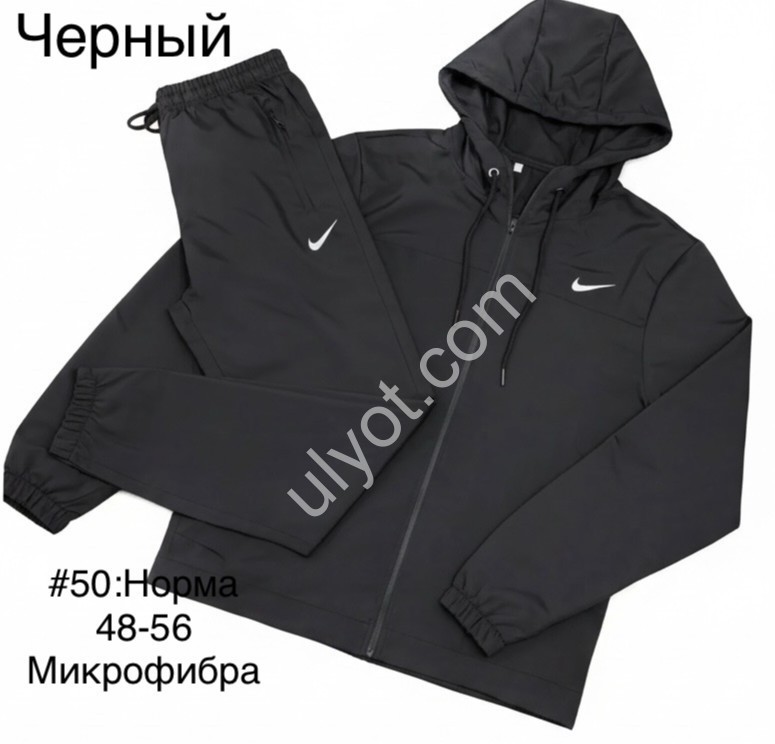 СПОРТ.КОСТЮМ N02 (48-56) МАНЖЕТ ЧОРНИЙ 50