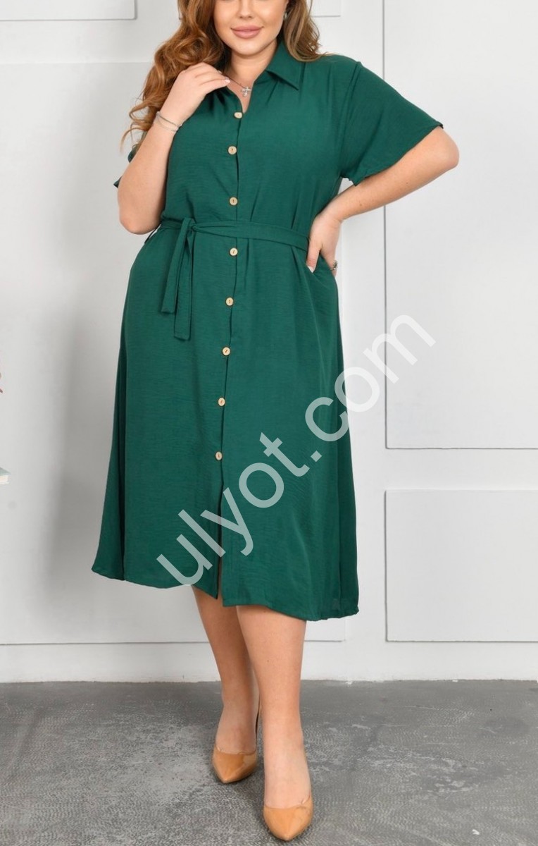 СУКНЯ (2XL-4XL) ЗЕЛЕНИЙ A18