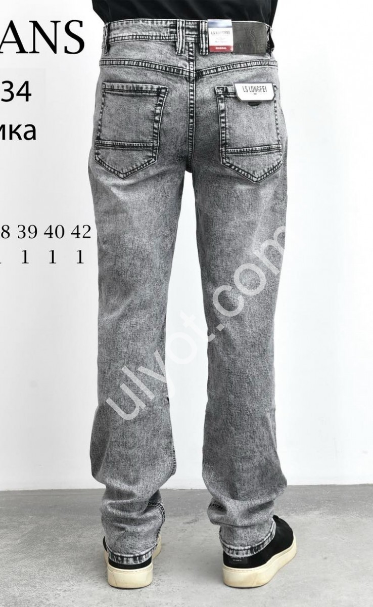 ДЖИНСИ LS JEANS (34-42) СІРИЙ 304D