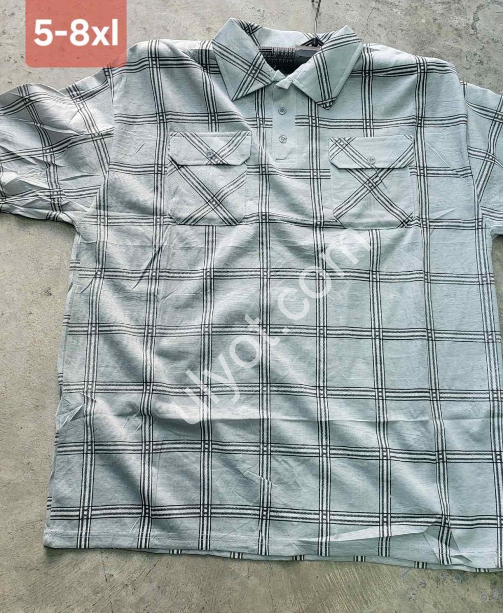 ФУТБОЛКА (5XL-8XL) СВ.СІРИЙ T41