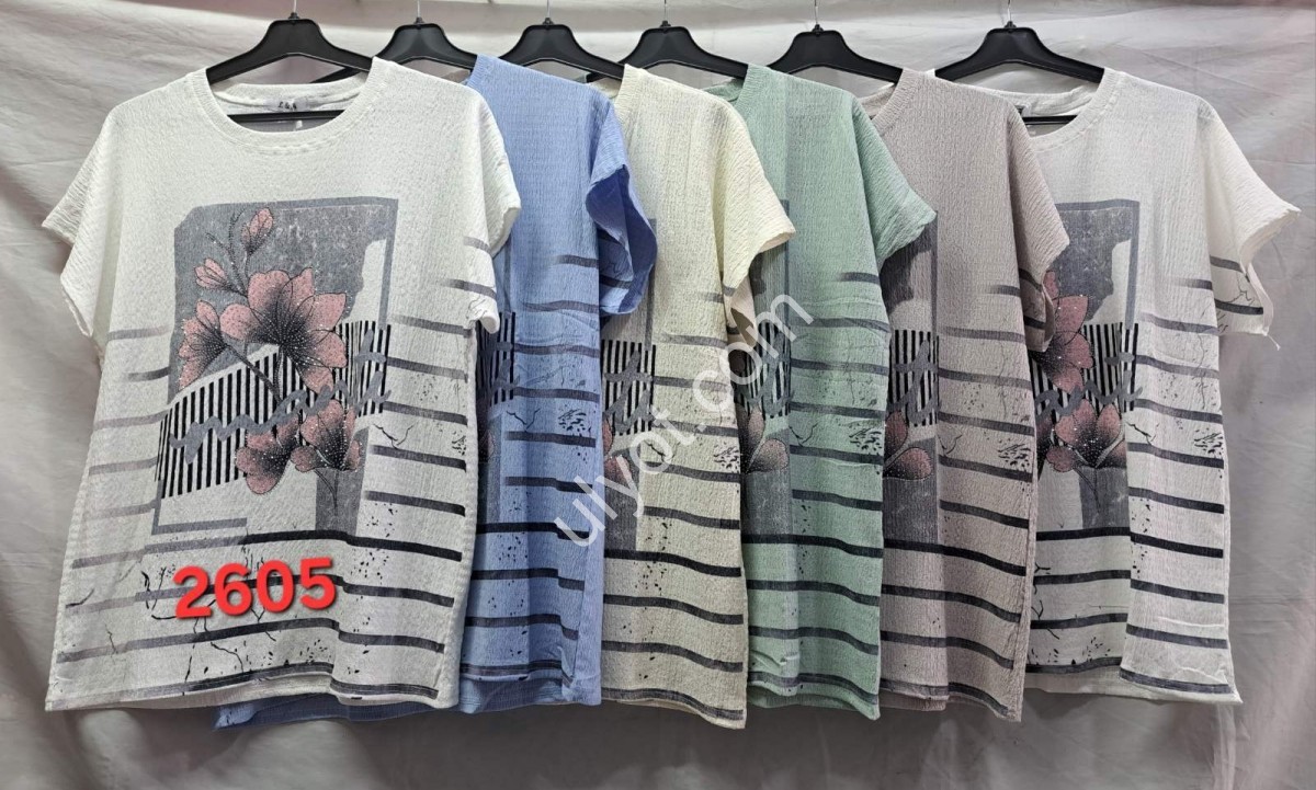 ФУТБОЛКА (ONESIZE 50-54) МИКС 2605