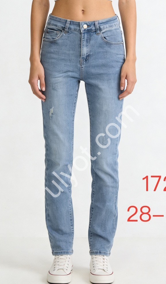 ДЖИНСЫ PRETTY BABY (28-33) ГОЛУБОЙ 172