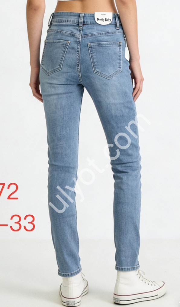 ДЖИНСЫ PRETTY BABY (28-33) ГОЛУБОЙ 172