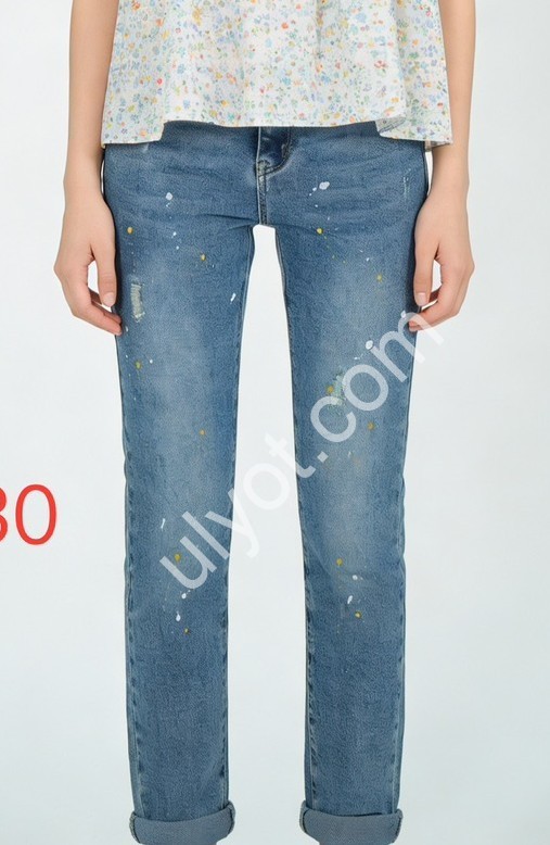 ДЖИНСЫ DENIM NEW (25-30) СИНИЙ 581