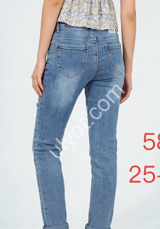ДЖИНСЫ DENIM NEW (25-30) СИНИЙ 581