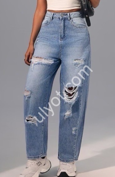 ДЖИНСЫ M.SARA (S-2XL) СИНИЙ 1372-4B