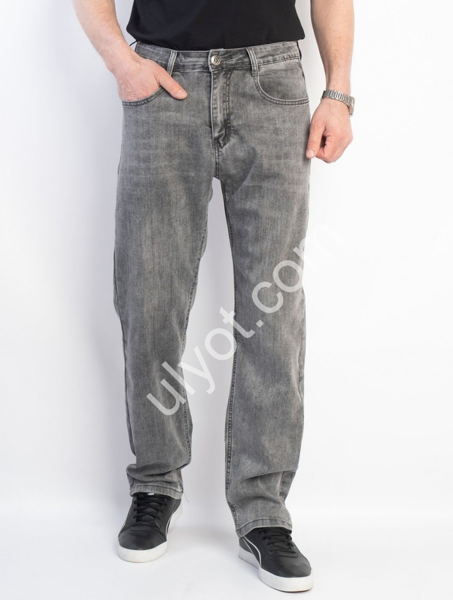 ДЖИНСЫ CAPTAIN (32-38) СЕРЫЙ 19178