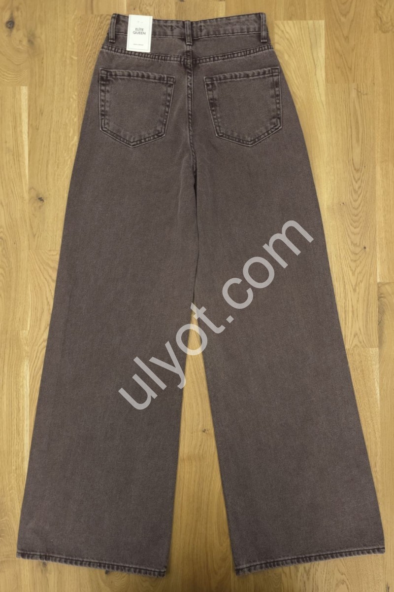 ДЖИНСЫ ELITE QUEEN (25-30) СТРАЗЫ КОРИЧНЕВЫЙ 1312/T-1-178