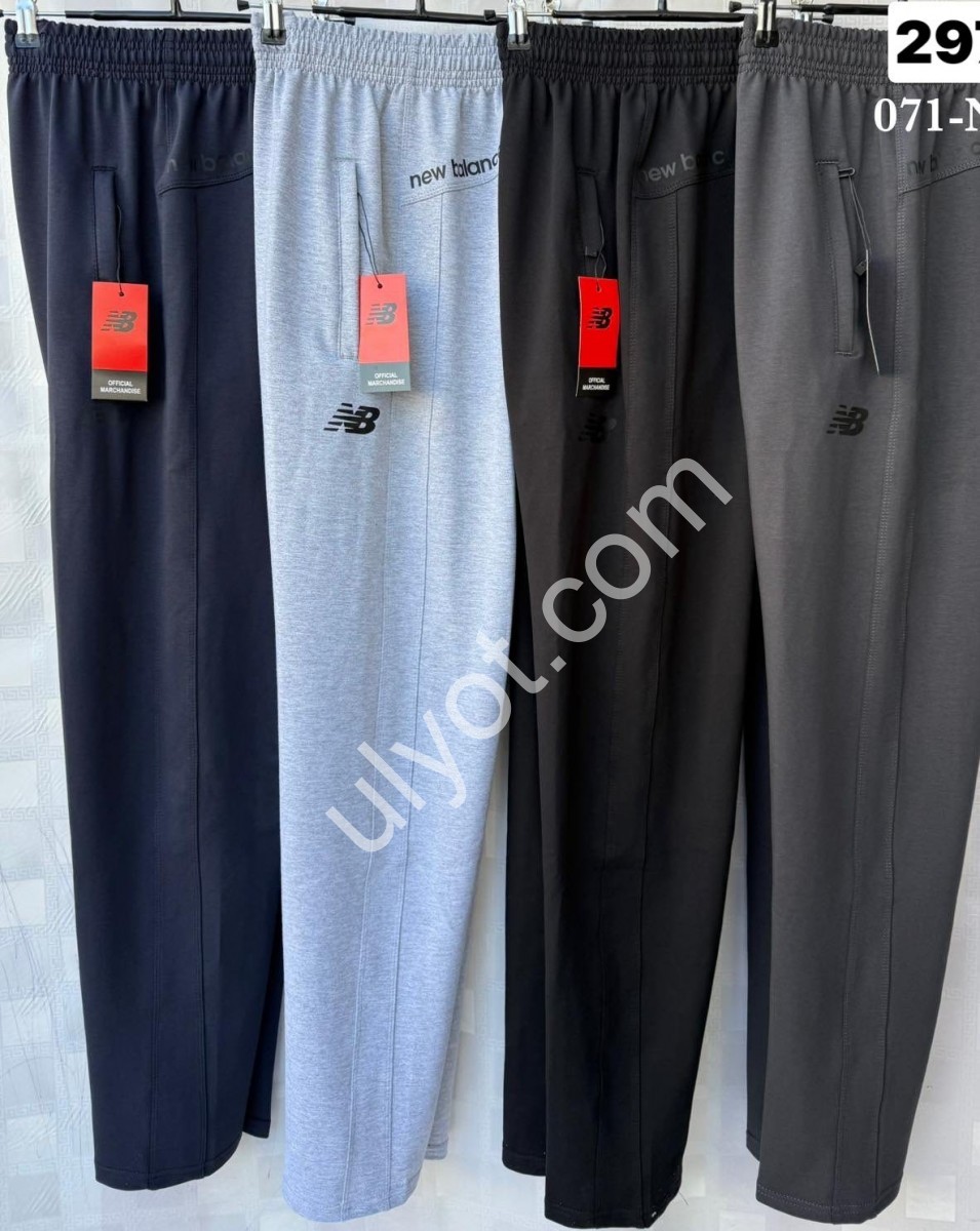 СПОРТ.ШТАНЫ NB02 (46-56) ПРЯМОЙ МЕЛАНЖ 071-NB