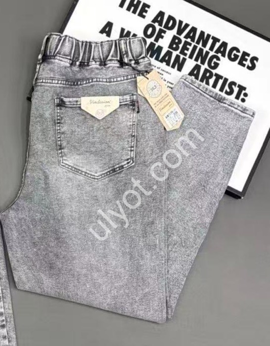 ДЖИНСИ VINDASION (32-42) СВ.СІРИЙ 7039