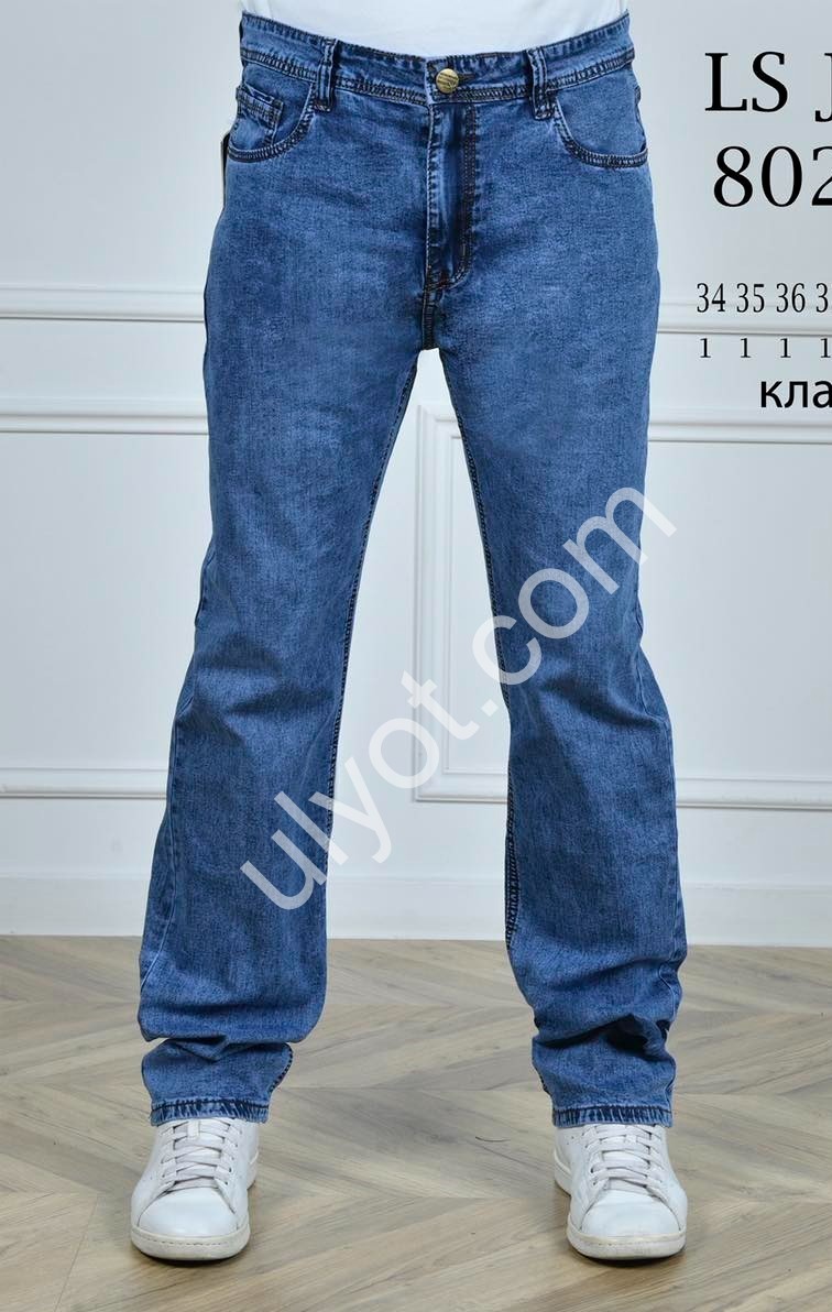ДЖИНСЫ LS JEANS (34-44) СИНИЙ 802D