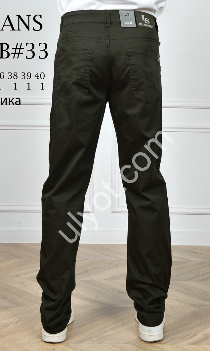 БРЮКИ LS JEANS (32-40) ЧЕРНЫЙ 6311B