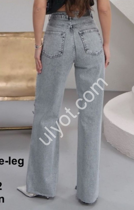 ДЖИНСЫ ZEO BASIC (34-42) СЕРЫЙ 5365