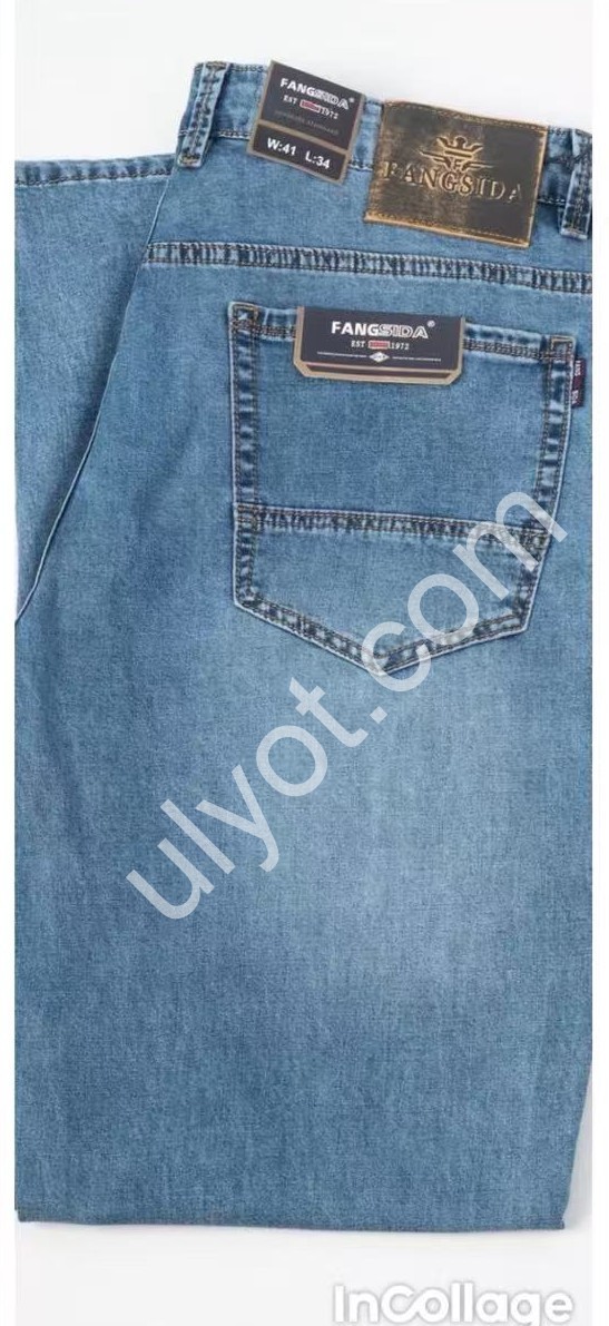 ДЖИНСЫ FANGSIDA (40-50) СИНИЙ 3159
