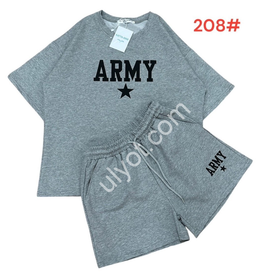 КОСТЮМ (S-L) СЕРЫЙ 208