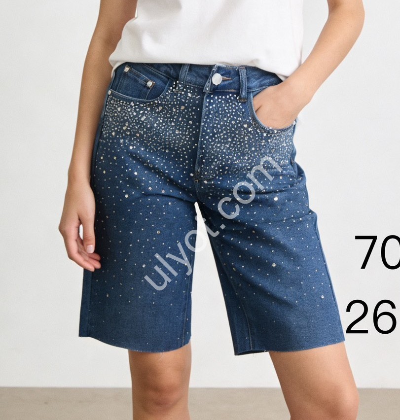 ШОРТЫ (26-31) СИНИЙ 7003
