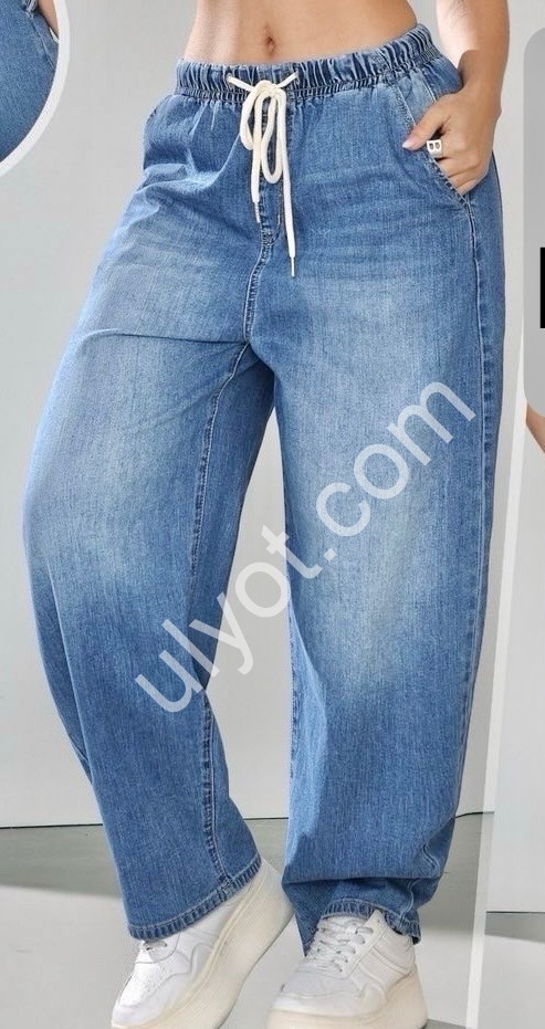 ДЖИНСИ M.SARA (L-4XL) СИНІЙ 136-5