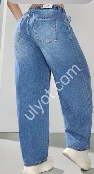 ДЖИНСИ M.SARA (L-4XL) СИНІЙ 136-5