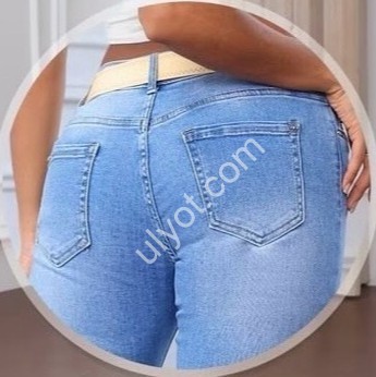 ДЖИНСЫ M.SARA (30-40) СИНИЙ 7560-4B