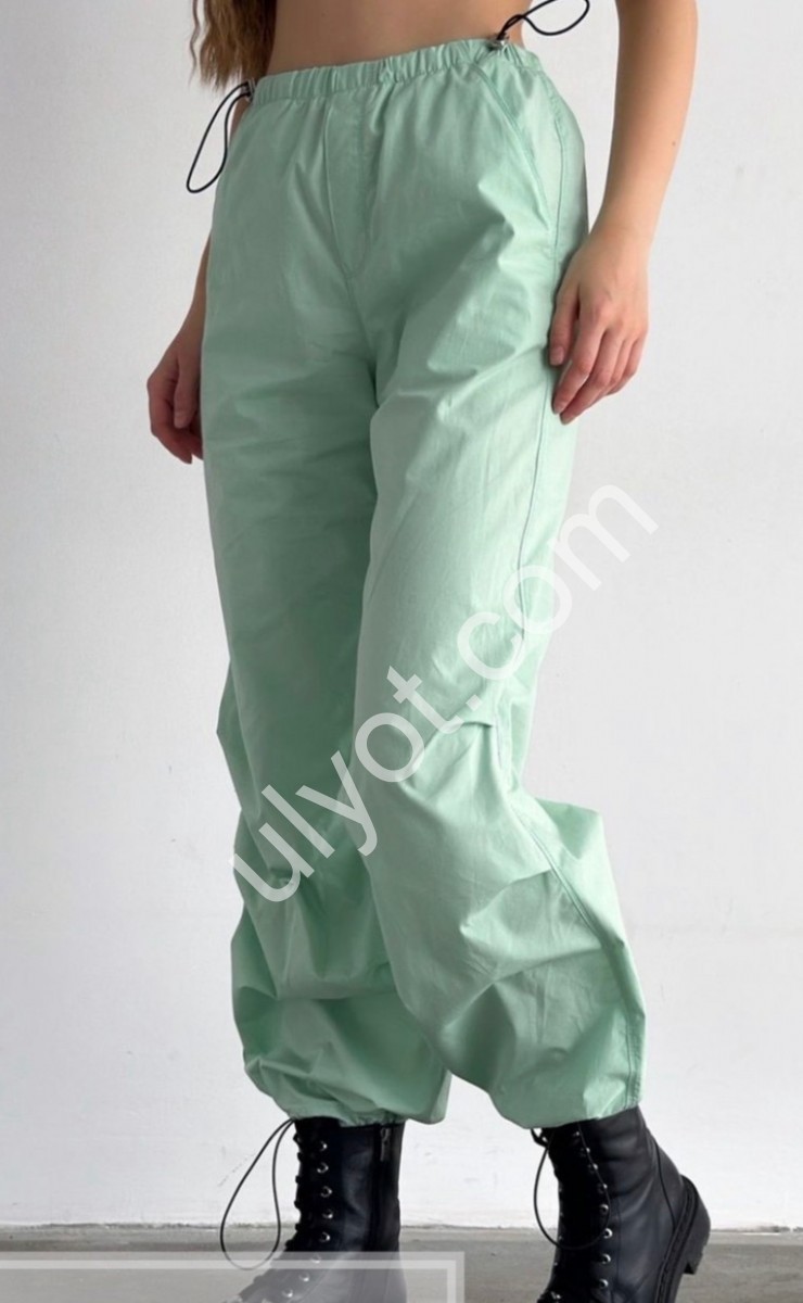 БРЮКИ TOP SHOP (XS-L) БИРЮЗА 9727