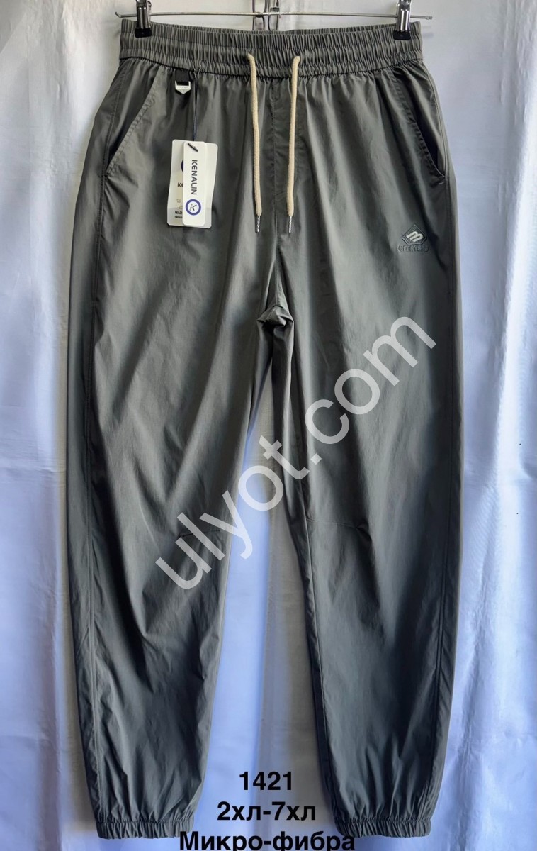 СПОРТ.ШТАНЫ (2XL-7XL) МАНЖЕТ СЕРЫЙ 1421