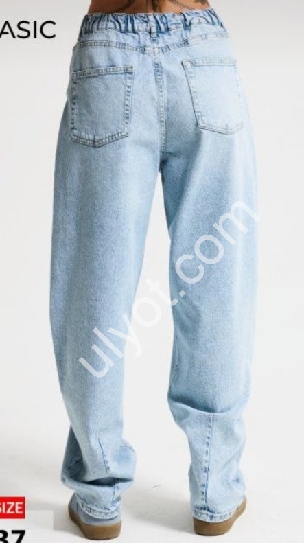 ДЖИНСИ IT'S BASIC (38-48) БЛАКИТНИЙ 4837/4s6/3