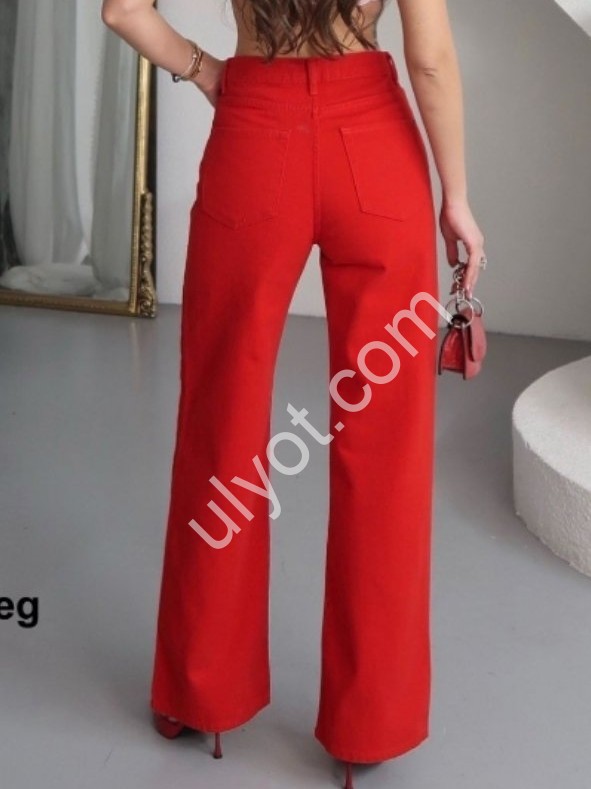 ДЖИНСИ ZEO BASIC (34-42) ЧЕРВОНИЙ 5403