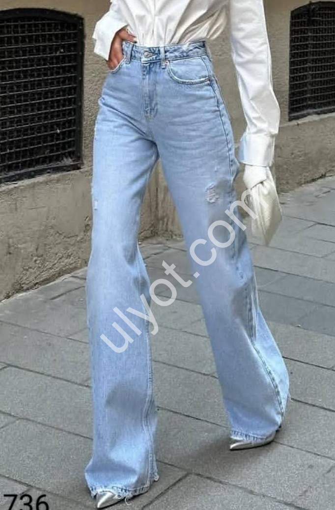 ДЖИНСИ WOMAN DENIM (34-42) БЛАКИТНИЙ 1025/1736