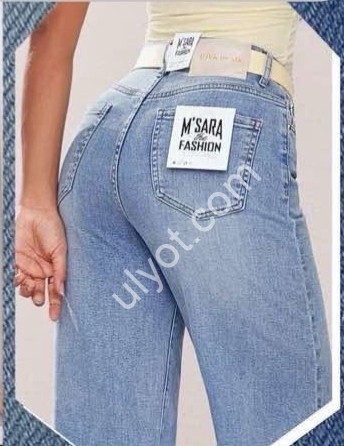 ДЖИНСЫ M.SARA (XS-XL) ГОЛУБОЙ 2976-4B