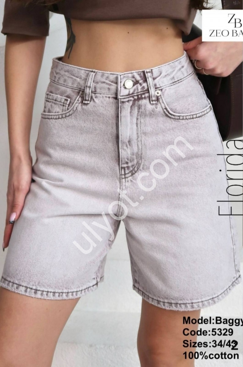 ШОРТЫ ZEO BASIC (34-42) ПУДРА 5329