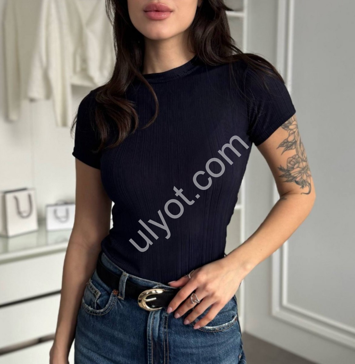 ФУТБОЛКА (42-48) ЧОРНИЙ 5177