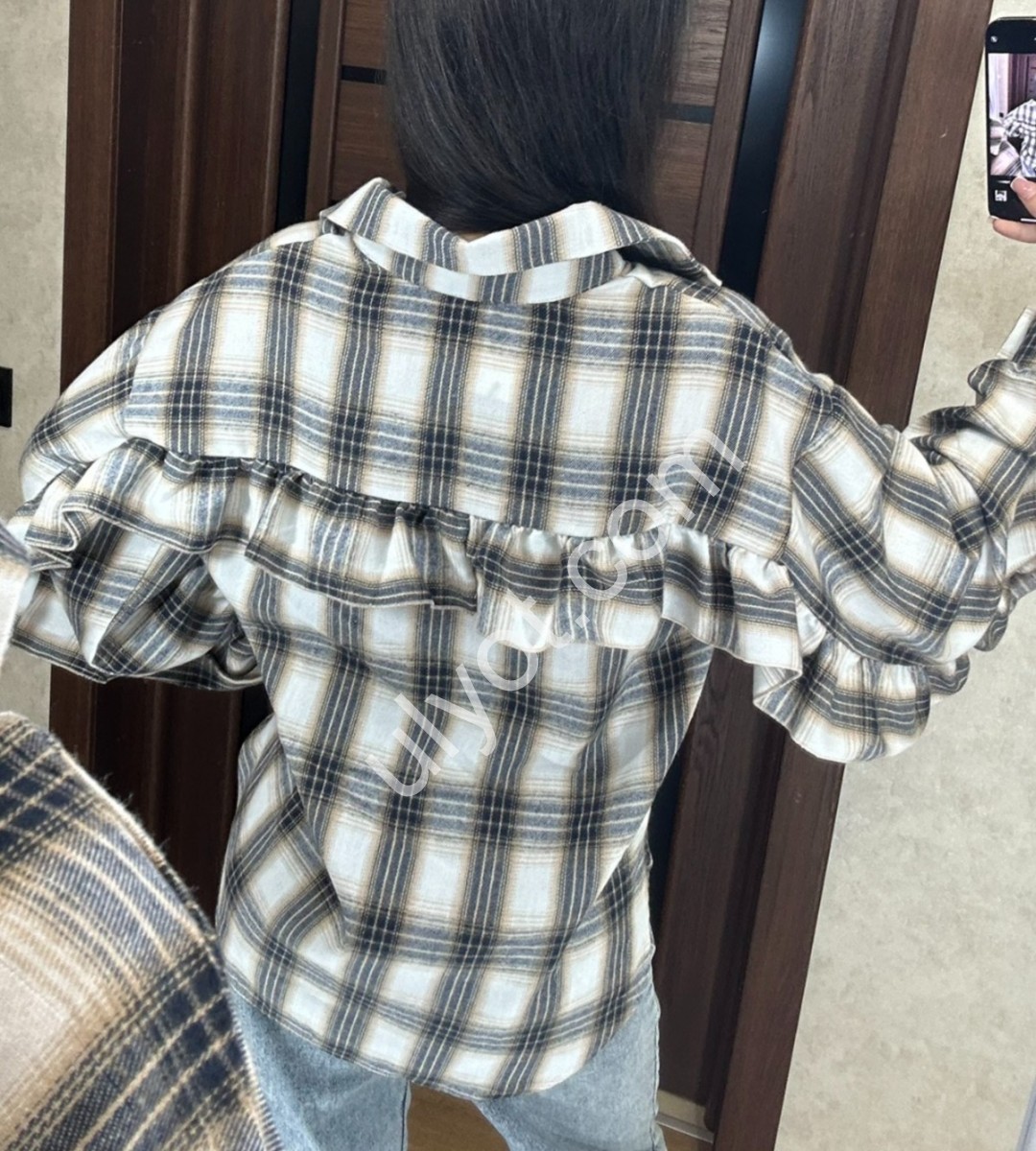 СОРОЧКА (42-52) БІЖ+СІРИЙ 9