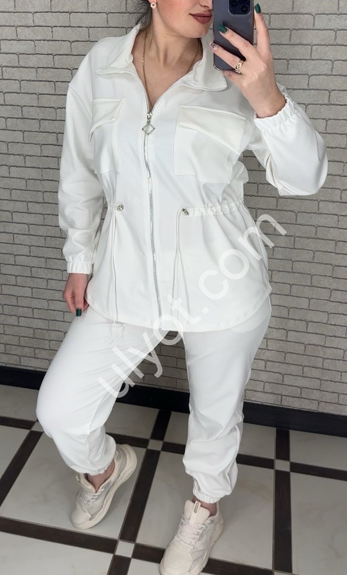 КОСТЮМ (42-52) БІЛИЙ 030