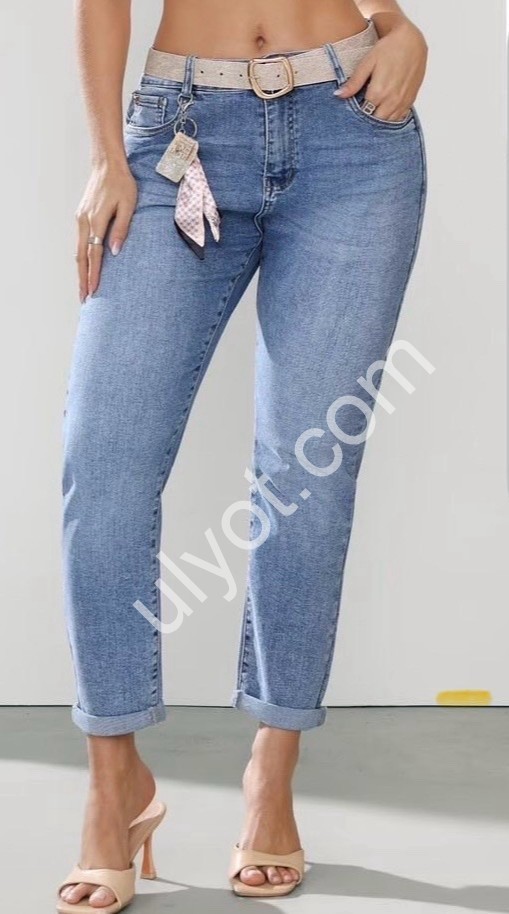 ДЖИНСЫ M.SARA (L-5XL) СИНИЙ 1085