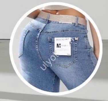 ДЖИНСЫ M.SARA (L-5XL) СИНИЙ 1085