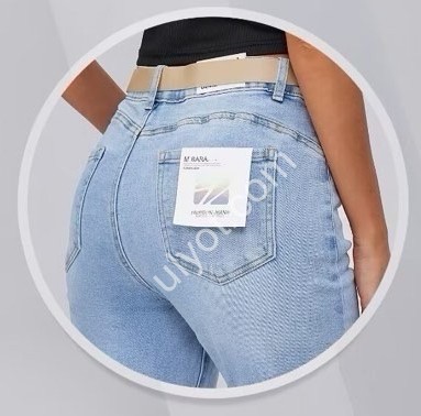 ДЖИНСЫ M.SARA (XS-XL) ГОЛУБОЙ 3026-5