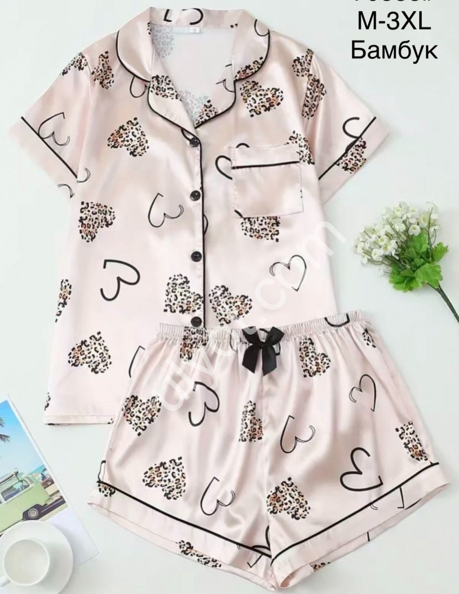 ПІЖАМА (M-3XL) ПУДРА 70555